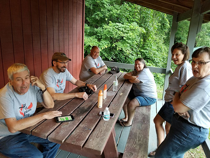 Relaxing on the Porch